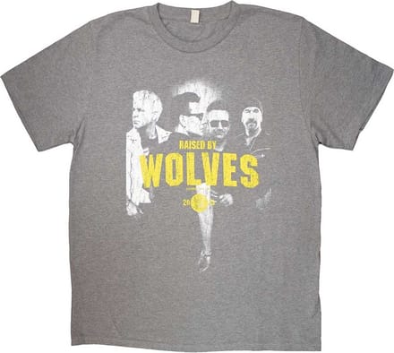 U2 - Raised By Wolves Heren T-shirt - S - Grijs