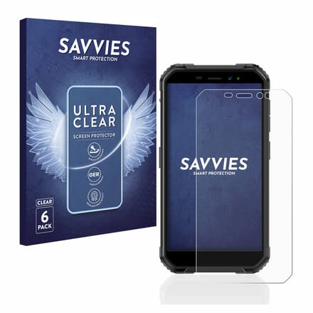 Savvies - Screenprotector voor Ulefone Armor X6 Pro - Folie Beschermfolie transparant 6 Stuks