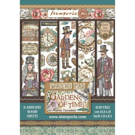 Washi Pad "Gardens of Time"