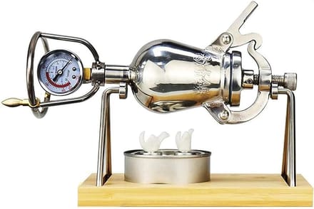 Popcorn Maker Machine - Popcorn Kanon - Thuis Feestjes - Dubbele Veiligheidsklep - 400ml Capaciteit - Zilver