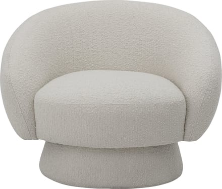 Bloomingville - Ted Loungestoel - Wit - Polyester