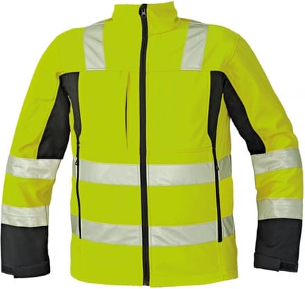 Cerva MALTON softshell jas high-vis 03010347 - HV Geel - 3XL