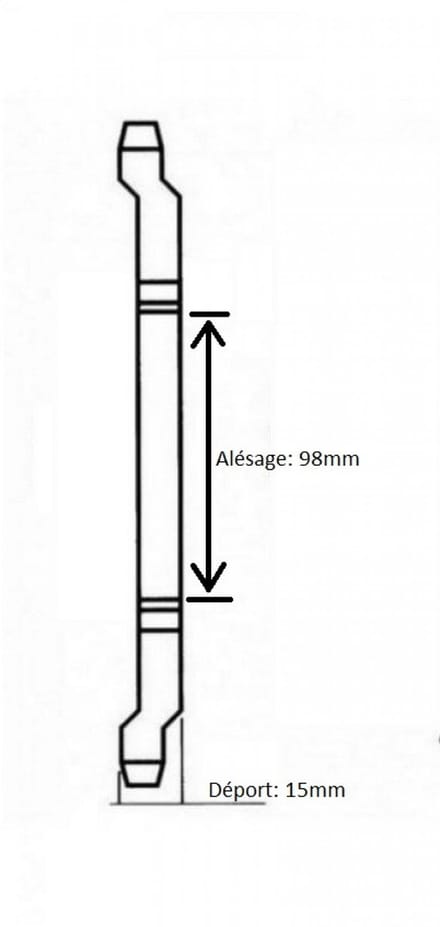 Couronne de transmission Charvin pour Auto 60 dents pas 415 alésage 98 Neuf