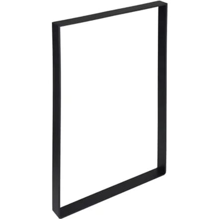 Duraline Tafelpoot Plat Staal Mat Zwart 4x25x35cm
