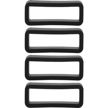 Lot de 4 boucles de sécurité de rechange en silicone pour montre-bracelet SWATCH (18mm) black