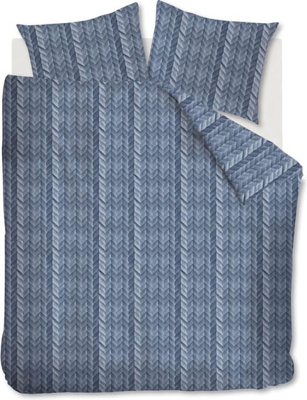 AHWM Fold Dekbedovertrek - Litsjumeaux - 240x200/220 cm - Blue