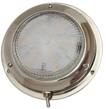 Hollex Plafonnière opbouw rvs304 12V 102mm ww LED