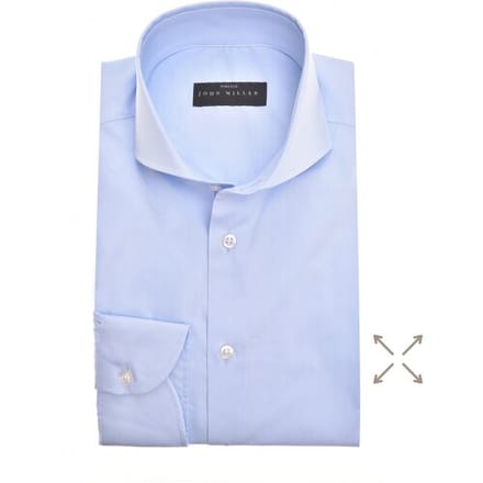 John Miller Overhemd Tailored Uni Stretch Licht Blauw / male
