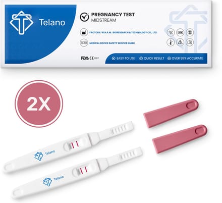 Telano Zwangerschapstest Midstream Extra Vroege Test - 2 Stuks