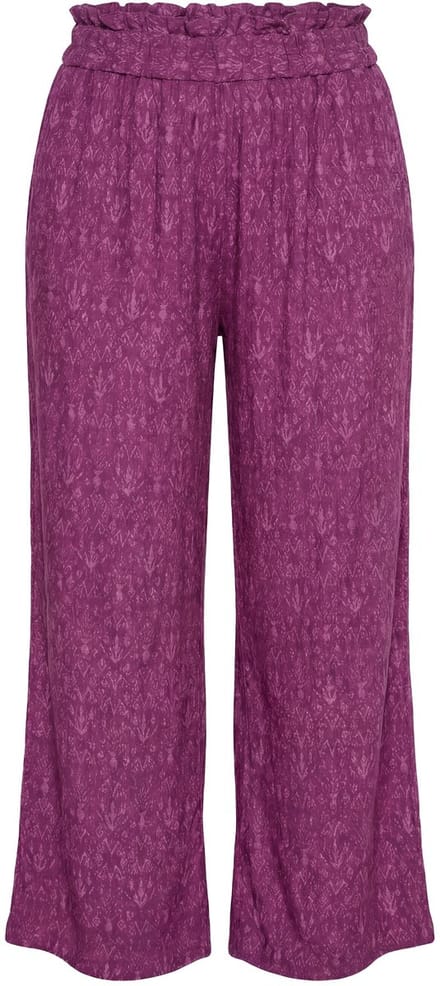 Studio Untold - Dames - Broek wijde pijpen hoge taille paisley - Bes - Maat 42+