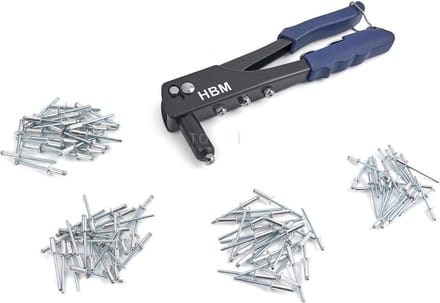 HBM 101 Delige Popnageltang Set 2,4 - 4,8 mm.