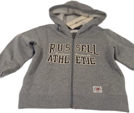 RUSSELL ATHLETIC/ KIDS/ HOODY/ LONG ZIPPER / GREY/104