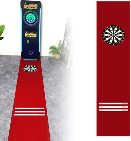 Professionele Rubberen Dartmat met Werplijnen - Antislip Vloerbeschermer voor Darts