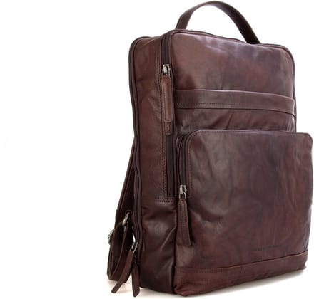 Leren Rugzak - 16.4 inch - Virginia - Donkerbruin