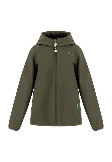 Schmuddelwedda softshell jas jonge donkere olijf