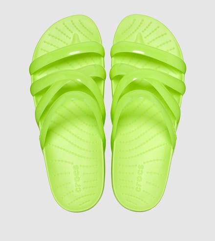 Crocs Splash Glossy - Sandalen - Limeade - W10 EU 41-42