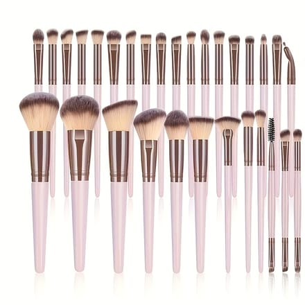 Livé® Professionele Make-up Kwastenset – Complete Set met Foundation, Blush & Oogschaduwkwasten