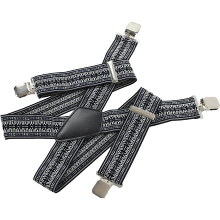 Heren Bretels Gepersonaliseerde Mode Super Elastische Chinese Etnische Stijl Vier Clip Elastische Bretels black