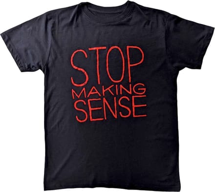 Talking Heads - Stop Making Sense Heren Tshirt - S - Zwart