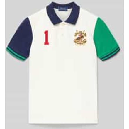 Regular fit poloshirt met labelstitching