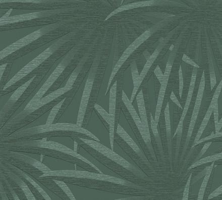 PALMBLADEREN BEHANG | Botanisch - Groen Donkergroen - A.S. Création Casual Living