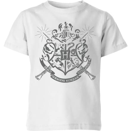 Harry Potter Hogwarts Kinder T-shirt - Wit - 122/128 (7-8 jaar)