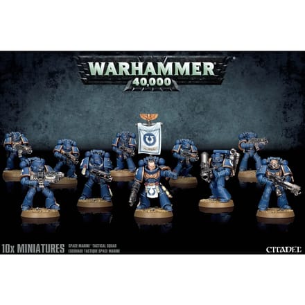 Figurine Games Workshop Warhammer 40k - Space Marine Tactical Squad (x10)