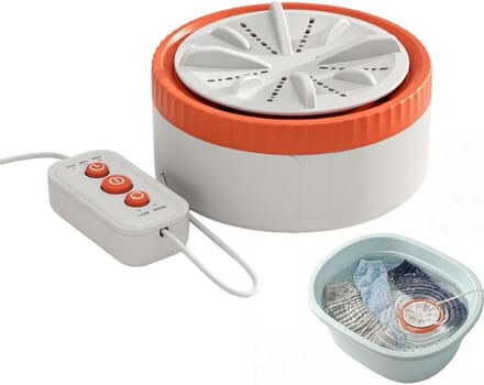 Mini Wasmachine - Draagbare Wasmachine - Delicate Stoffen Wassen - Compact Ontwerp - 65 x 11 x 65 cm - Oranje