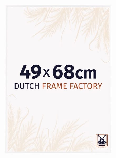 Fotolijst 49x68 cm - Kunststof - Wit Hoogglans - Easy
