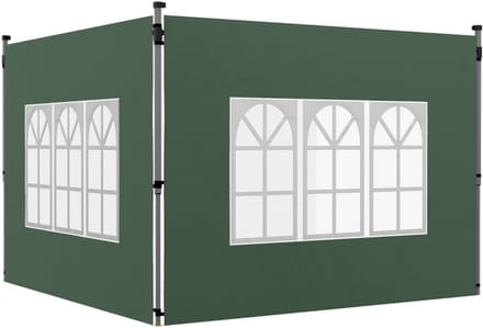 Paviljoen Zijwanden - 2 Pack - Met Venster & Waterdicht - Groen