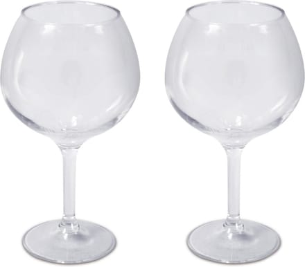 Aravan onbreekbare Gin Tonic ballon glazen - 2x stuks - 780 ml - polycarbonaat - kunststof - camping