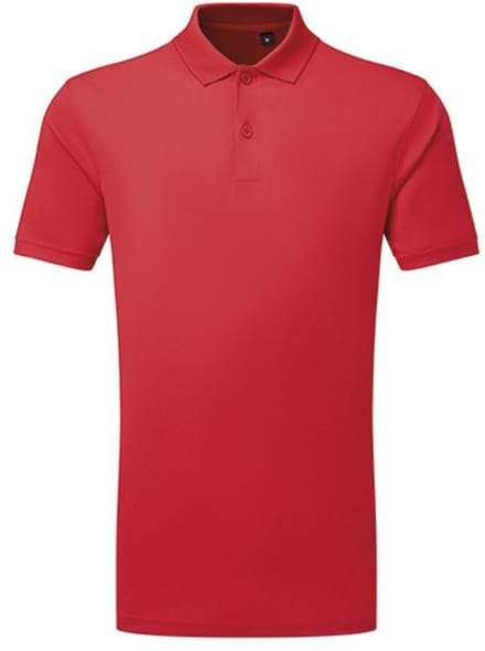 TriDri - Textured Recycled Polo - Fire Red maat S