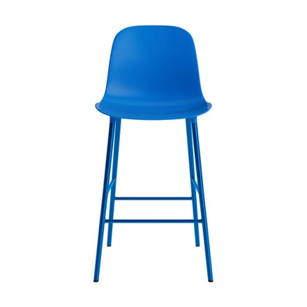 Normann Copenhagen Form Barstoel staal - NormannCopenhagenFormBrightBlue - 65 cm