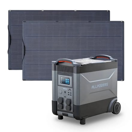 ALLPOWERS Zonnegeneratorset 4000W (R4000 + SF200 200W flexibel zonnepaneel) - R4000+2PCS SF200 200W zonnepaneel