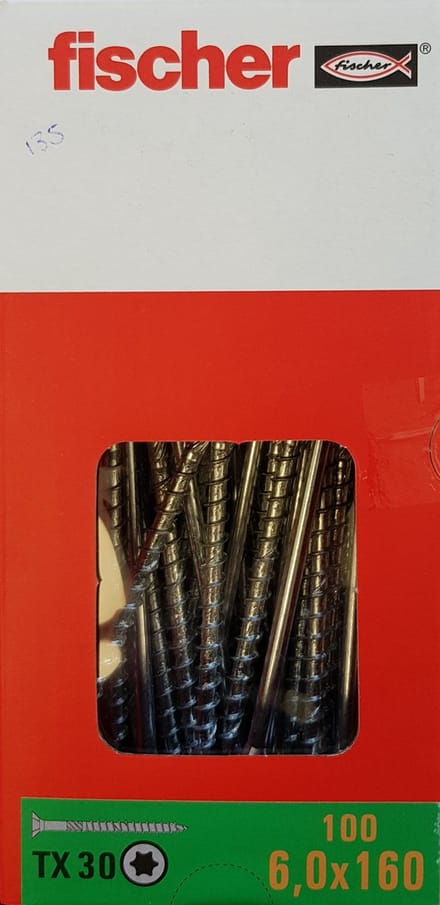 Fischer Spaanplaatschroef 6,0x160 TX30
