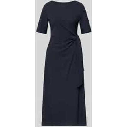 Midi-jurk met knoopdetail