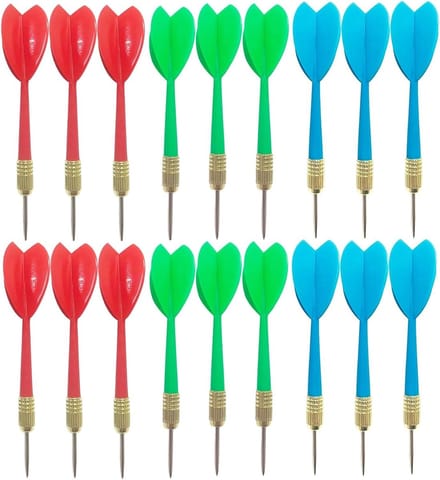 Complete Dart Set met 18 Stuks - Stalen Punt Darts, Vliegers en Plastic Tips voor Training en Vermaak