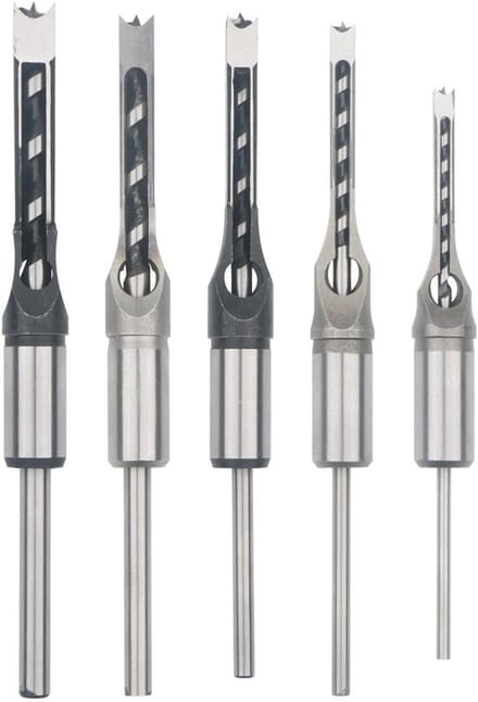 Dailygoody - Houtbewerking Vierkante Gat Boor Insteekbeitel Set - Set