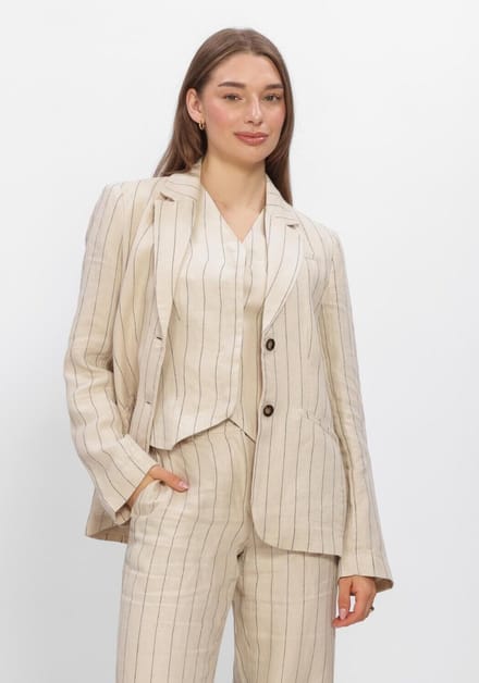 MSCH Copenhagen Mschclaritte Loose Blazer Stp Blazers Dames - Beige - Maat S