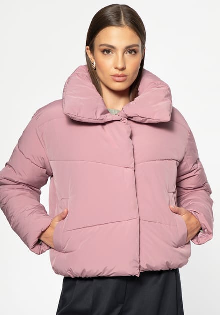 Wittchen Dames Oversized Gewatteerde Jas Dusty Pink Dusty Pink Polyester