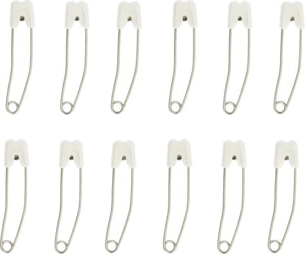 Prym Baby Veiligheidsspelden Voordeelset - 12 stuks - Wit