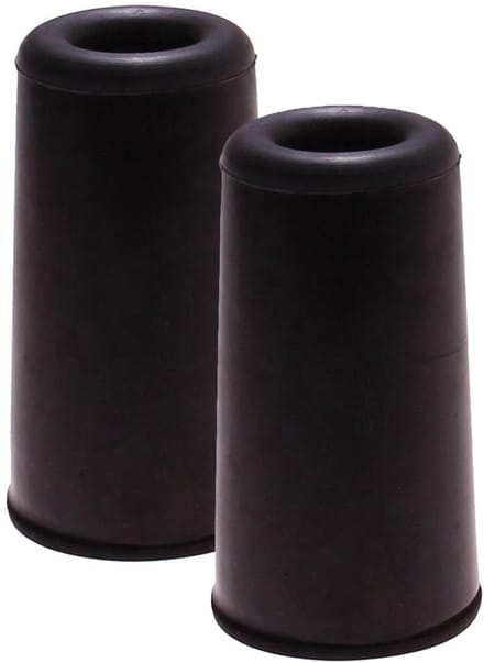 Benson Deurbuffers / deurstoppers - 2x - zwart - rubber - 75 x 40 mm - deurstop
