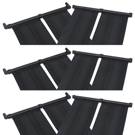 vidaXL Solarverwarmingspanelen voor zwembad 6 st 80x310 cm