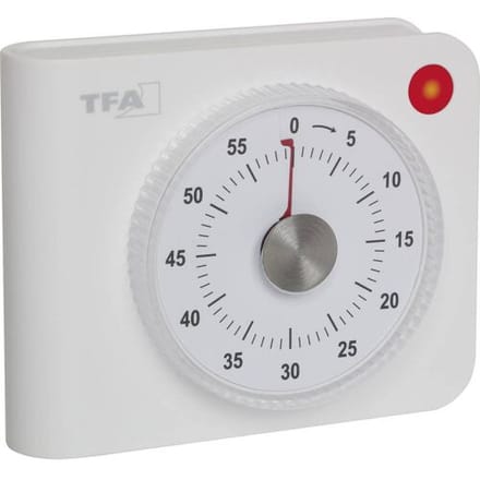 TFA Dostmann Elektronischer Timer Timer Wit Analoog