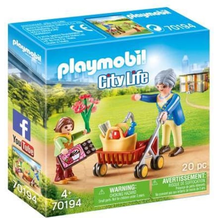 PLAYMOBIL City Life Oma met rollator - 70194