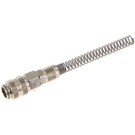 Vernikkeld Messing DN 5 Luchtkoppeling Snelkoppeling 4x6 mm Push-On Buigbescherming