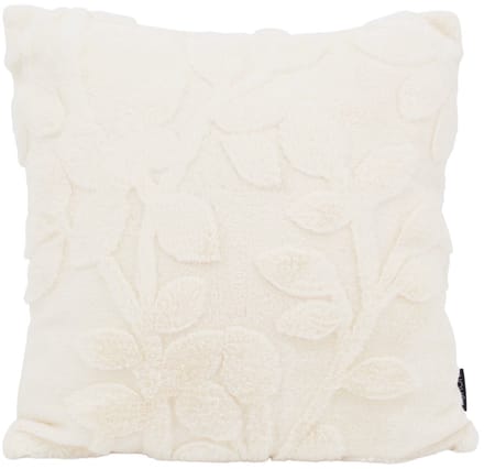 Sierkussen Furry Plant Crème | 45 x 45 cm | Polyester