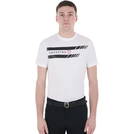 Katoenen T-shirt Equestro Lettering Logo