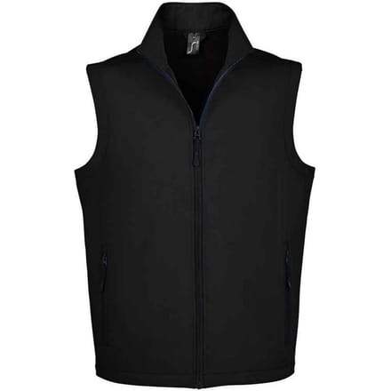 SOLS Heren Race Softshell Body Warmer (Zwart)