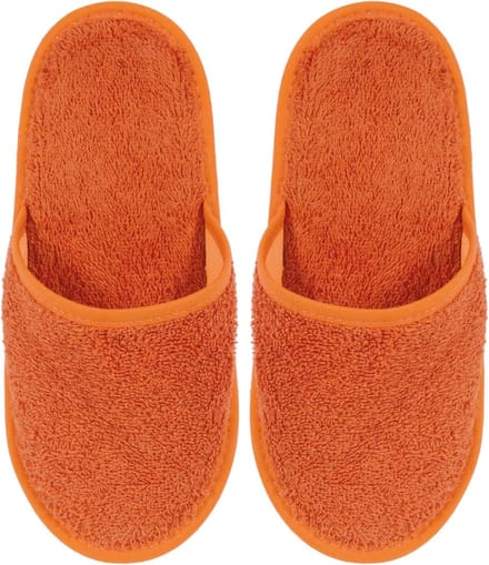 Badslippers Badstof Uni Pure met Zool Terra Maat 43 - 1 Paar